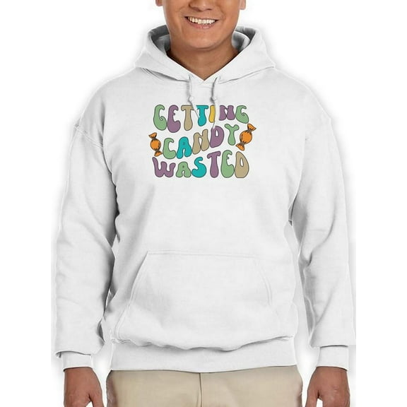 Getting Candy Groovy Style Hoodie Men -Image by Shutterstock, Male 5X-Large