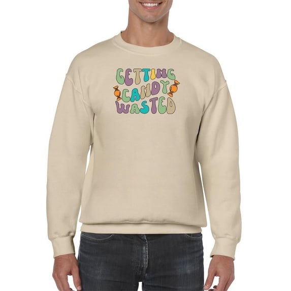 Getting Candy Groovy Style Sweatshirt Men -Image by Shutterstock, Male Medium