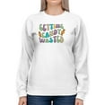 thumbnail image 1 of Getting Candy Groovy Style Sweatshirt Women -Image by Shutterstock, Female Medium, 1 of 4