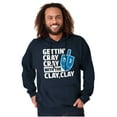 thumbnail image 1 of Getting Cray with the Clay Hanukkah Unisex Plus Size Hoodie Brisco Brands 5X, 1 of 6