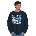 thumbnail image 1 of Getting Cray with the Clay Hanukkah Unisex Plus Size Sweatshirt Brisco Brands 2X, 1 of 6