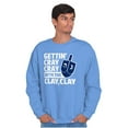 thumbnail image 1 of Getting Cray with the Clay Hanukkah Unisex Plus Size Sweatshirt Brisco Brands 5X, 1 of 6