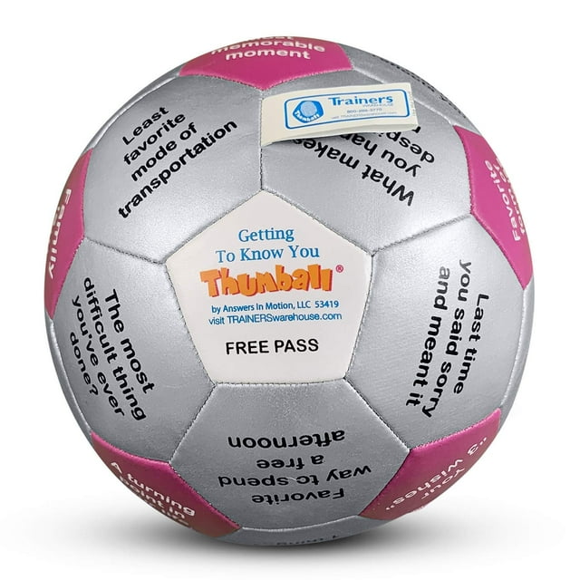 Getting to Know You Thumball 6" Conversation Starter, Ice Breaker
