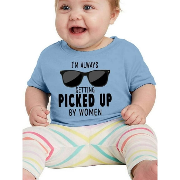 Getting Picked Up By Women T-Shirt Infant -Smartprints Designs,  12 Months