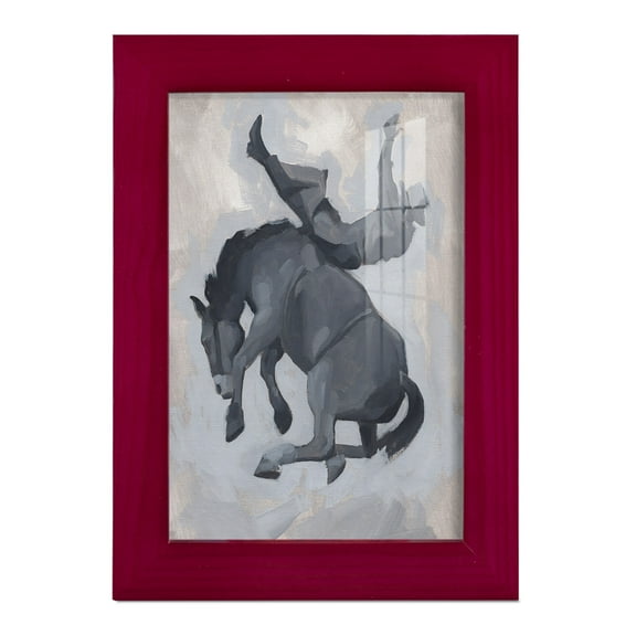 Getting Pitched II - Framed Print w/glass - Cherry Red