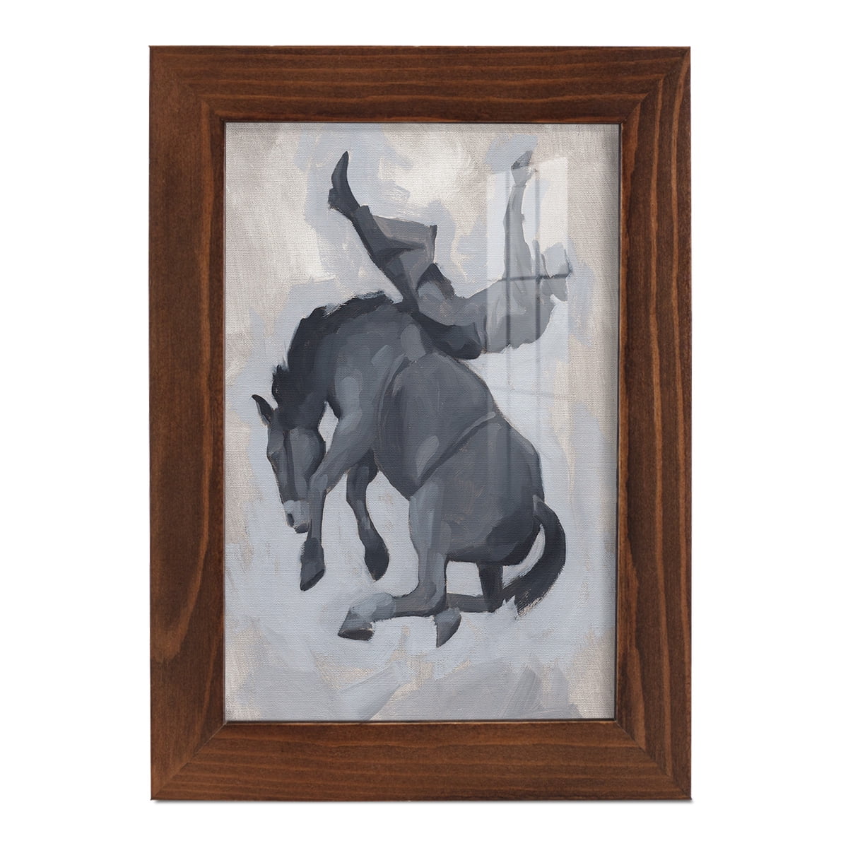 Getting Pitched II - Framed Print w/glass - Chestnut