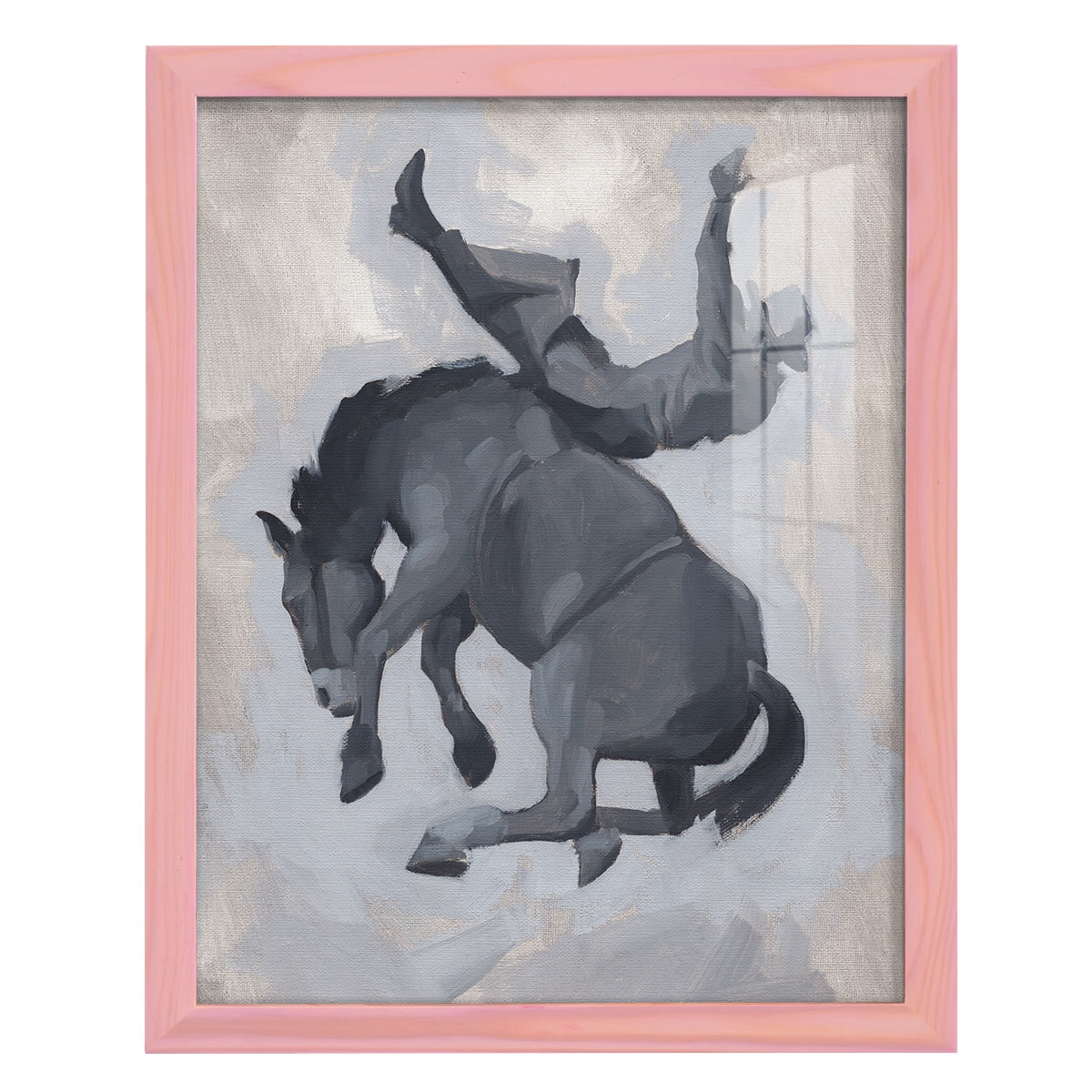 Getting Pitched II - Framed Print w/glass - Sunset Pink