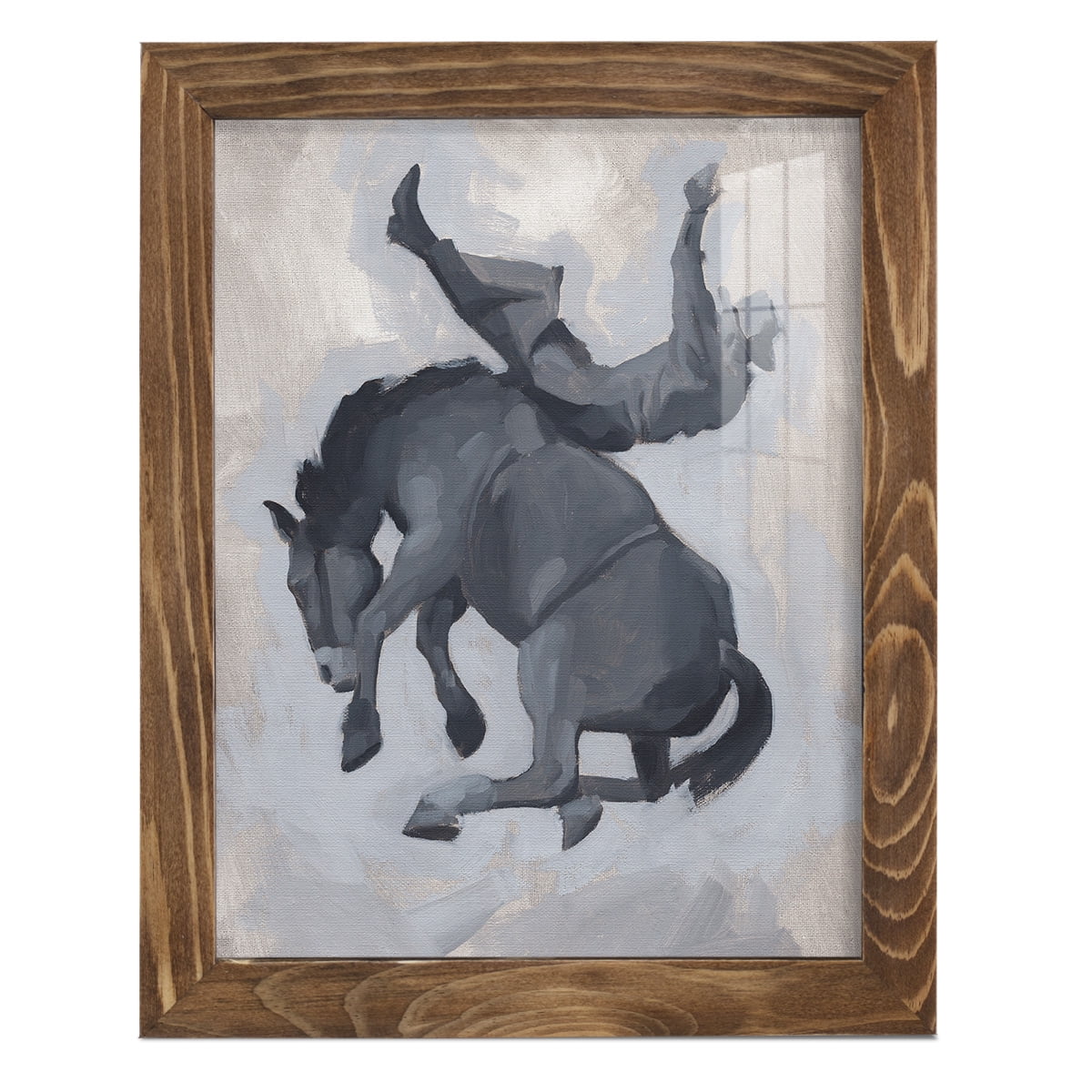 Getting Pitched II - Framed Print w/glass - Walnut