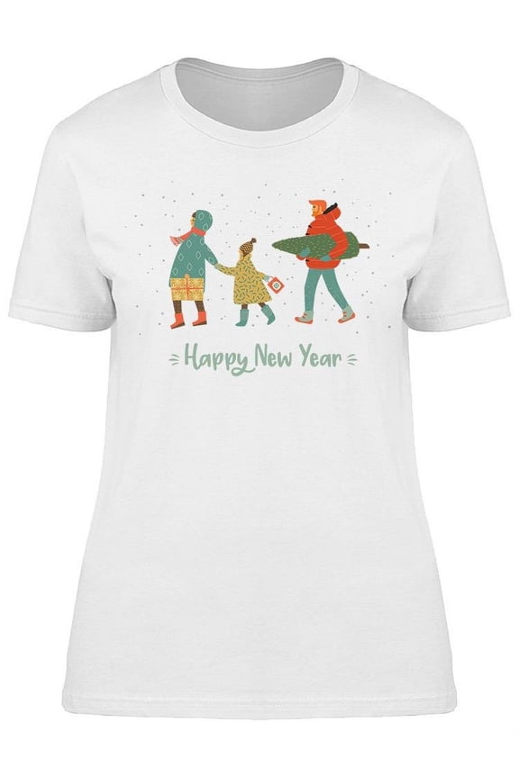 Getting Ready For New Year T-Shirt Women -Image by Shutterstock, Female Medium