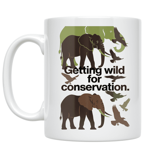 Getting Wild for Conservation - Wildlife Enthusiast - 11 oz Ceramic Coffee Mug