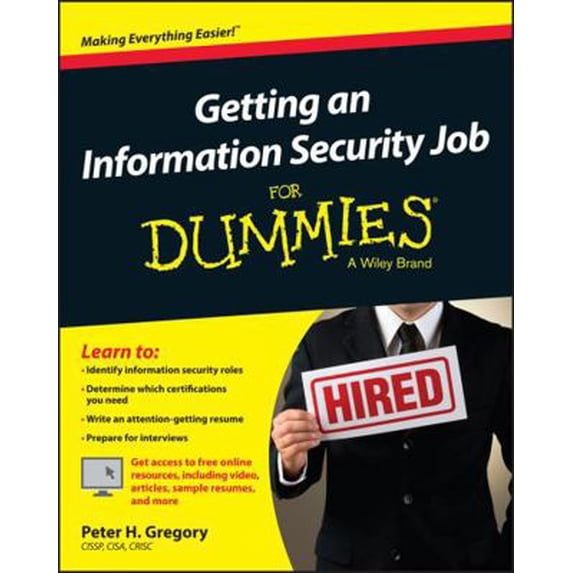 Pre-Owned Getting an Information Security Job for Dummies (Paperback) 1119002818 9781119002819