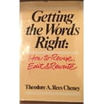 thumbnail image 1 of Pre-Owned Getting the Words Right: How to Rewrite, Edit and Revise Paperback, 1 of 1