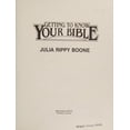 thumbnail image 1 of Pre-Owned Getting to Know Your Bible (Paperback) 0805411402 9780805411409, 1 of 1