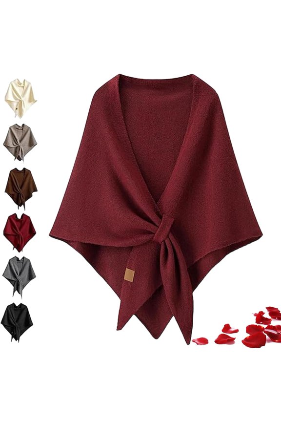 Gettoreach Women's Solid Color Scarf, Pashmina Shawl Wraps for Women, Womens Solid Color Elegant Shawl and Wraps