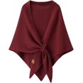 thumbnail image 1 of Gettoreach Women's Solid Color Scarf Shawl, Comfortable Knitted Fleece Shawl Wraps, 1 of 7
