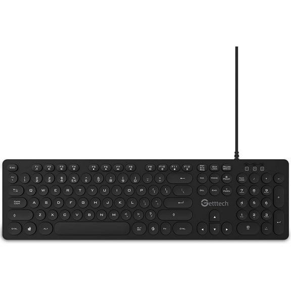 Getttech Backlit Keyboard Ignite, Wired, USB, Color Gray. Model GTI-28201G