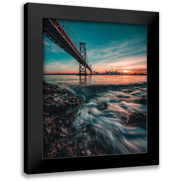 Getty, Bruce 12x14 Black Modern Framed Museum Art Print Titled - Down by the Water