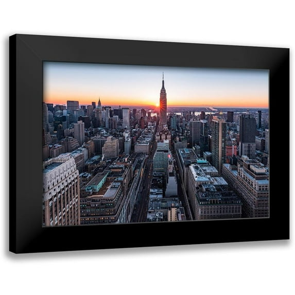 Getty, Bruce 14x11 Black Modern Framed Museum Art Print Titled - Empire Sunburst Sunrise 2