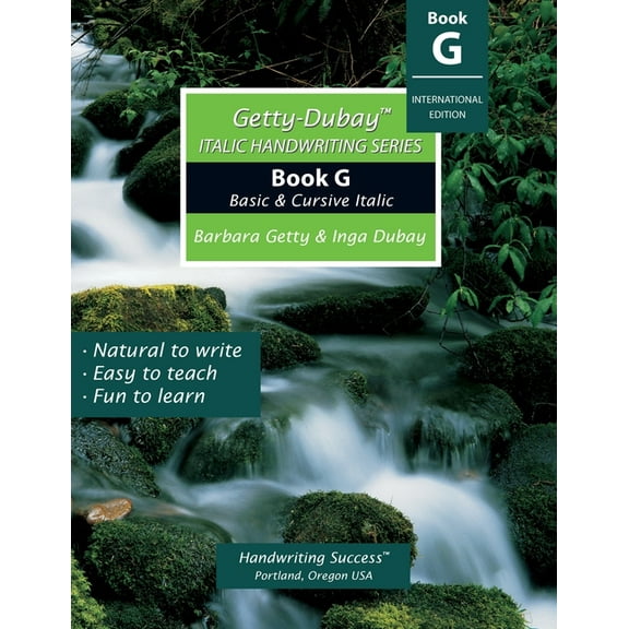 Getty-Dubay Italic Handwriting Series : Book G (Paperback)