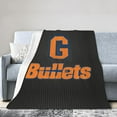 thumbnail image 1 of Gettysburg College Logo Fleece Blanket, Very Soft Microfiber Flannel Blanket for Couch Warm and Cozy for All Seasons, Black, 1 of 6
