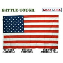 Gettysburg Flag Works Battle-Tough® American Flag, 3 x 5 ft, All-Weather Nylon, Made in the USA