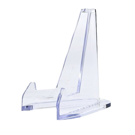 Getwin,2PC Acrylic Coin Display Stand,Clear Challenge Coin Holder,Adjustable Acrylic Display Easel, Suitable for Collectibles, Cards, Photos, and Artwork Showcase