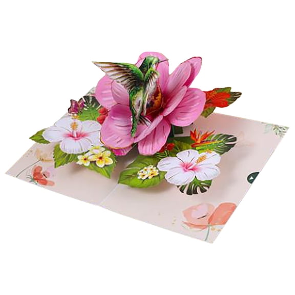 Getwin,3D Butterfly Greeting Card Pop Up,Mother's Day Greeting Card Green,Greeting Gift for Mother's Day, Festival, Daily Blessing