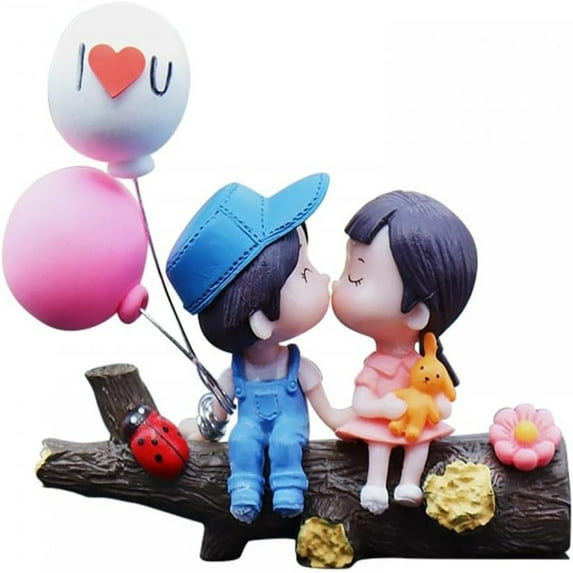 Getwin Cute Car Decor,Adorable Couple Figurine,Car Couple Decoration Couple Car Ornament Car Interior Accessories for Car Home