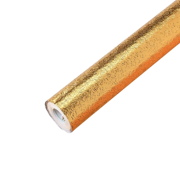 Getwin,Gold Orange Peel Kitchen Oil Proof Sticker,Hammered Backsplash Sticker,Silver Peel and Stick Wallpaper for Kitchen Backsplash Or Countertops
