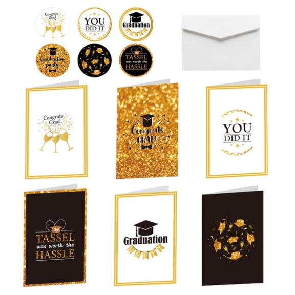 Getwin,Greeting Card,Graduation invitation Card,Complete Set Blessing Card Suit Ideal for Graduation Season Message Delivery invitation Sending and Festival Courtesy Exchange