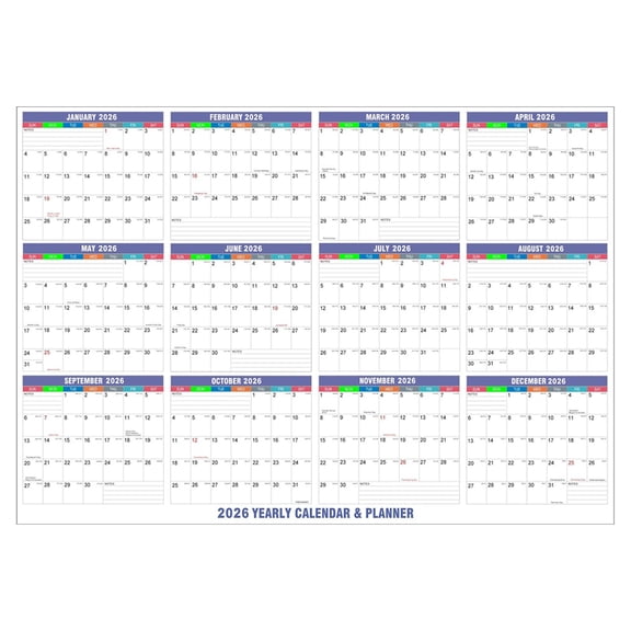 Getwin Household Calendar,2026 New Style Erasable Calendar,For Home & Border Daily Goal Tracking Habit Check In Record Sheet With Smooth Writing