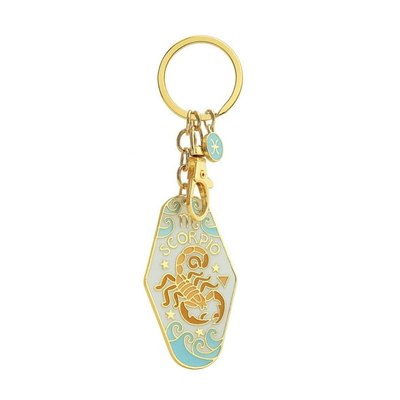 Getwin Household Pendant,Retro Zodiac Keychain Scorpio," Motel Keychain Style Keychain for Women Cute Car Key Accessories Handbag Charms Purse Decor Retro Idea"