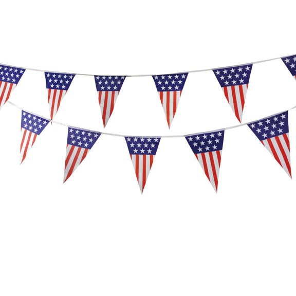 Getwin,String Flag Banner,independence Sun Lap Banner,Connected String Flag ornament Widely Used for Venue Surrounding Decoration Festival Scene Arrangement and atmosphere Building