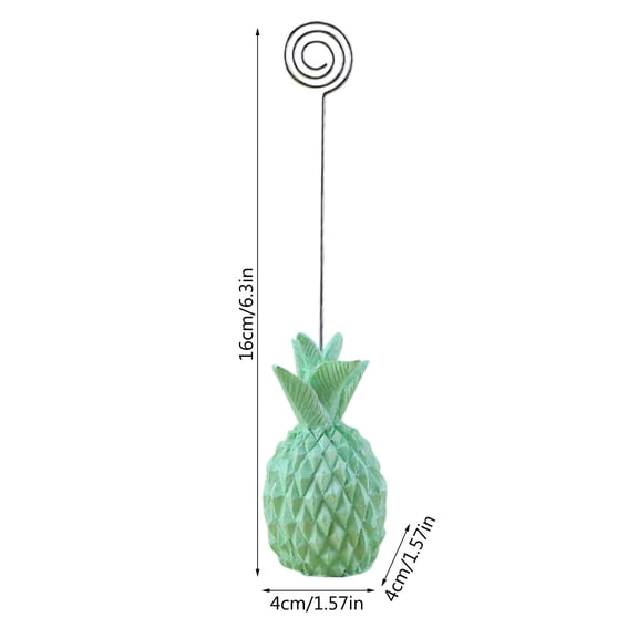 Getwin,Yellow Pineapple Desk Decor,Creative Pineapple Resin Ornament,Resin Pineapple Desk Organizer, Creative Business Card Holder & Gift for Friends & Office