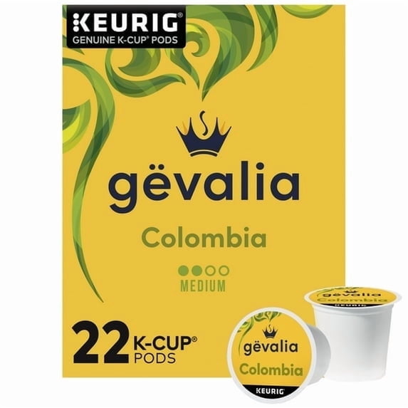 Gevalia Colombia Medium Roast K-Cup® Coffee Pods, 22 ct Box(3 Box)