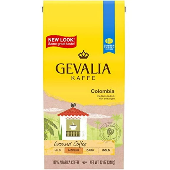 Gevalia Colombian Roast Ground Coffee Blend (12Oz Bag, Pack Of 2)