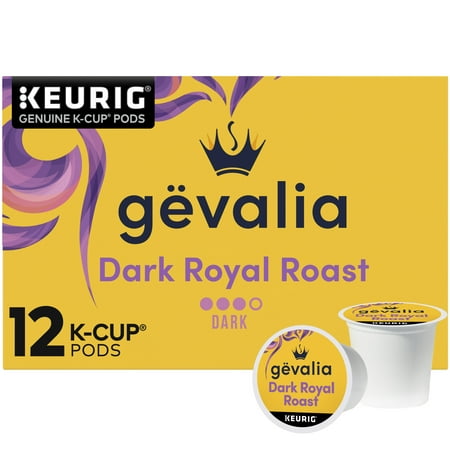 Gevalia Dark Royal Roast Coffee K-Cup Coffee Pods, 12 ct Box