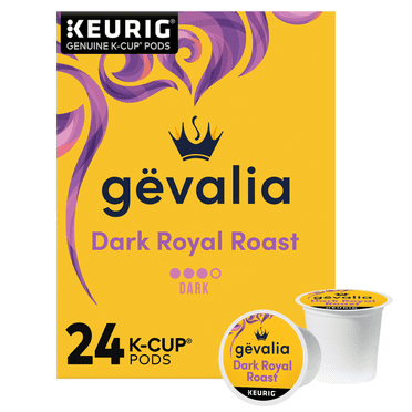 Gevalia Dark Royal Roast Coffee K-Cup Coffee Pods, 24 ct Box
