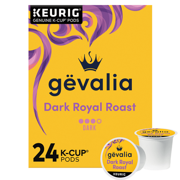 Gevalia Dark Royal Roast Coffee K-Cup Coffee Pods, 24 ct Box