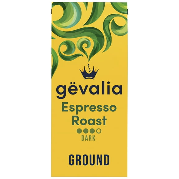 Gevalia Espresso Dark Roast Ground Coffee, 12 oz. Bag