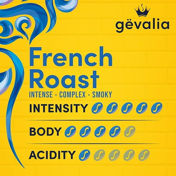 Gevalia French Roast Dark 100% Arabica Ground Coffee (12 oz Bag) ( Pack of 2 )
