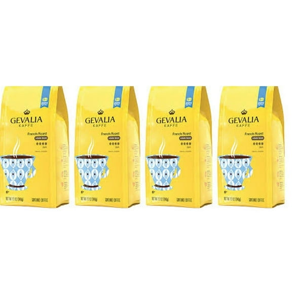 Gevalia French Roast Dark Coffee, 12 Oz(Pack Of 4)