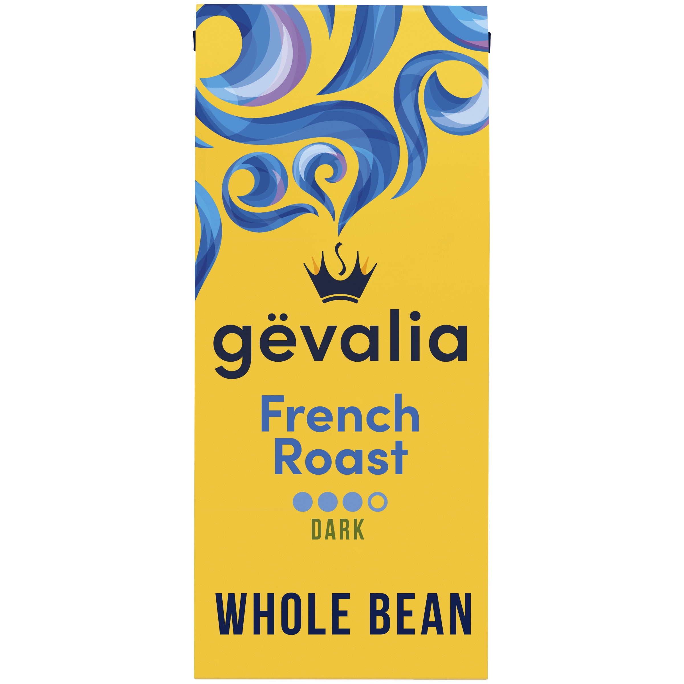 Gevalia French Roast Dark Roast Whole Bean Coffee, 12 oz. Bag