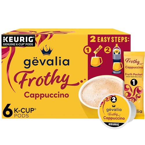Gevalia Frothy 2Step Cappuccino Espresso Keurig KCup Coffee Pods