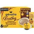 thumbnail image 1 of Gevalia Frothy 2-Step Cinnamon Dark Chocolate Flavored Latte Espresso Style Keurig K-Cup® Coffee Pods & Froth Packets Kit, 6 ct Box, 1 of 15