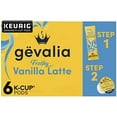 thumbnail image 1 of Gevalia Frothy 2-Step Vanilla Latte Espresso K-Cup Coffee Pods & Froth Packets Kit (6 Ct Box), 1 of 3