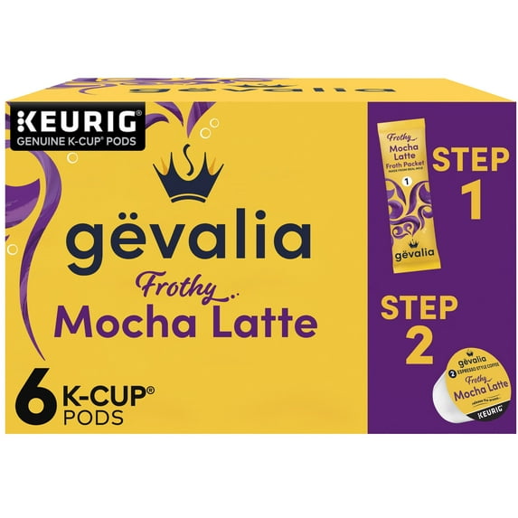 Gevalia Mocha Latte Expresso K-Cup Pods, 6 CT (Pack - 6)