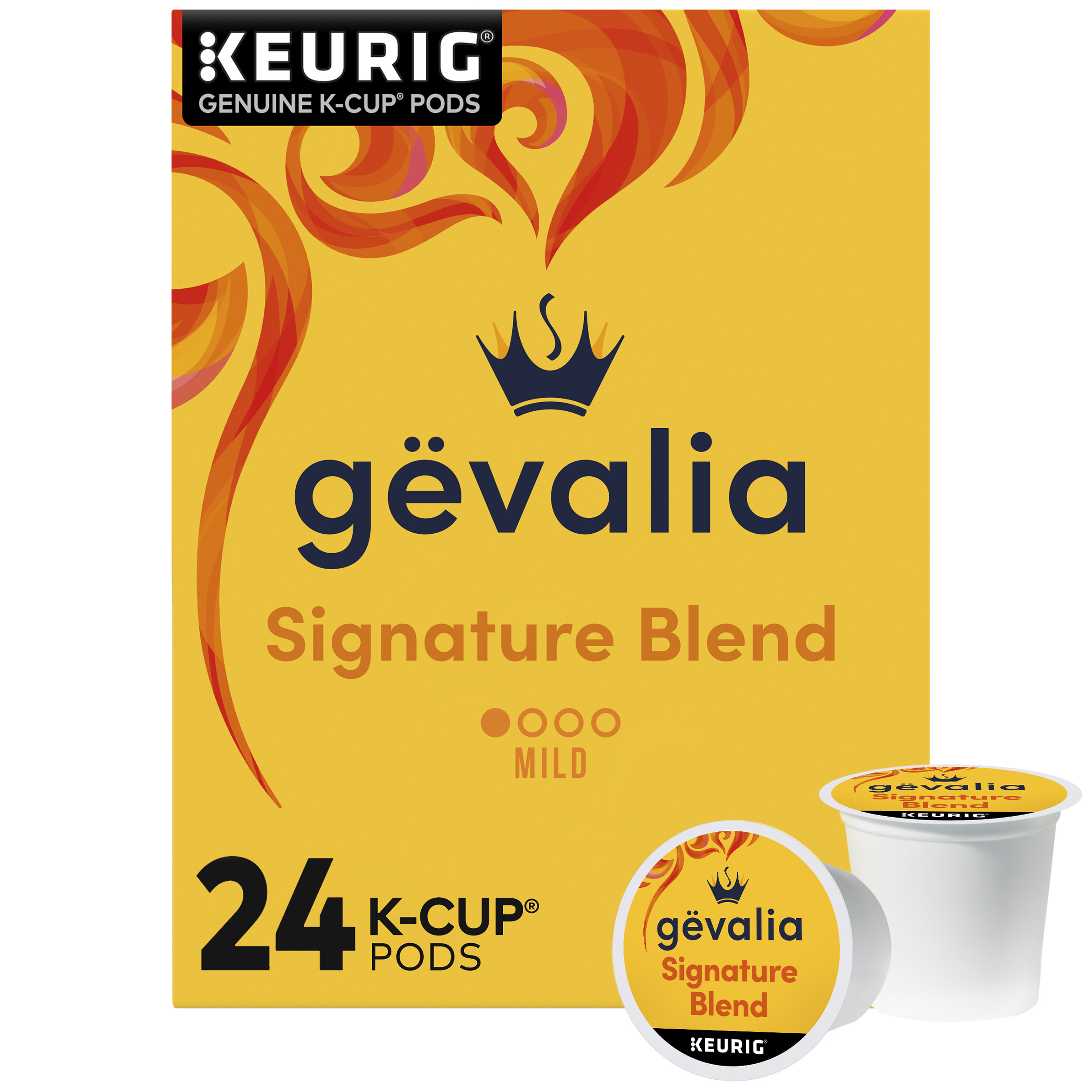 Gevalia Signature Blend Decaf Mild Light Roast KCup® Coffee Pods, 12