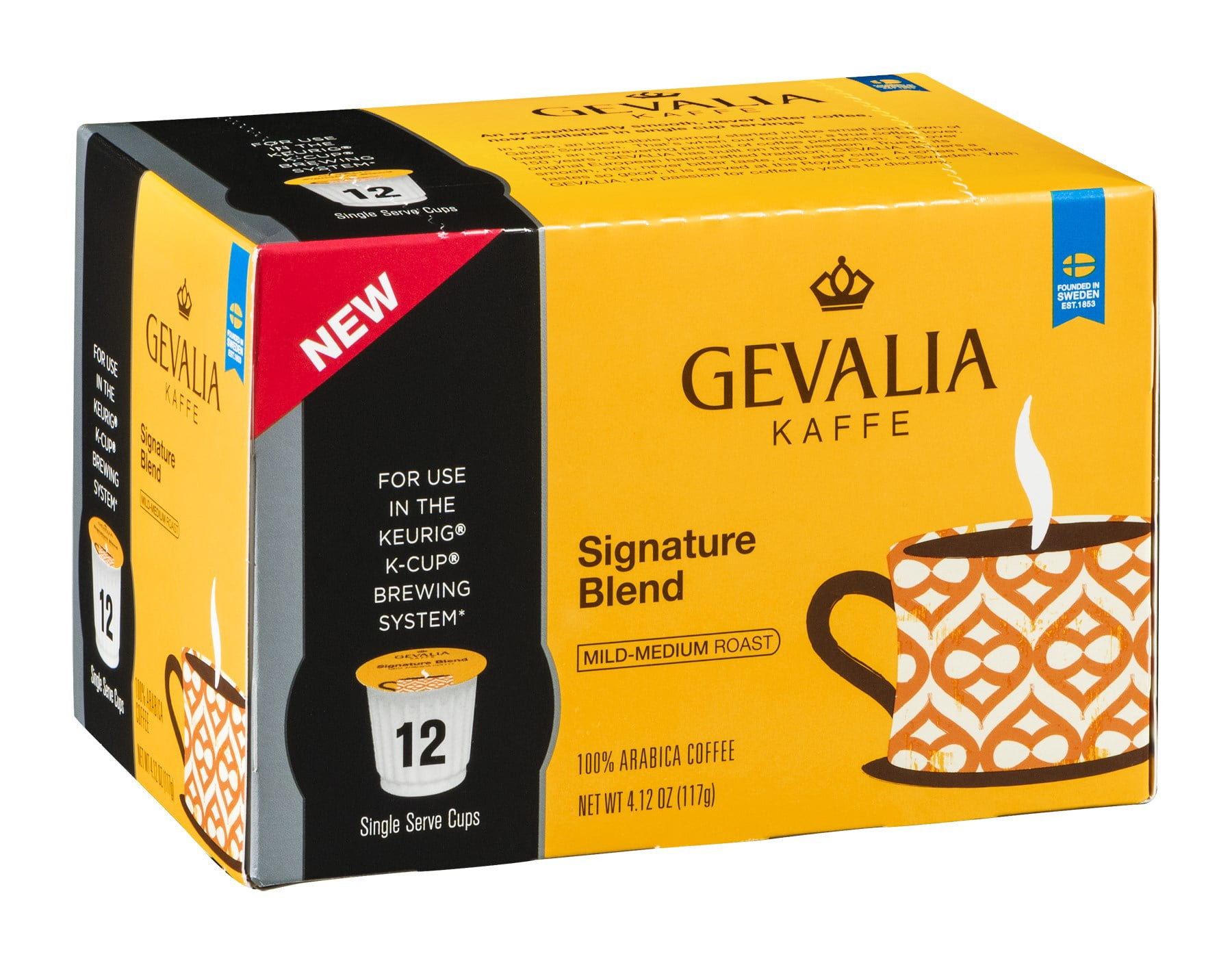 Gevalia Signature Blend K Cups, 4.12 OZ (Pack of 6)