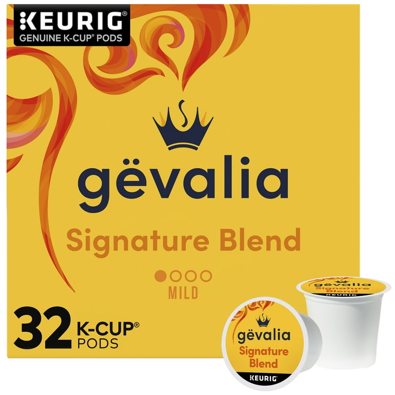 Free Shipping Gevalia Signature Blend Mild Light Roast K Cup AE Coffee Pods 32 ct Box Walmart